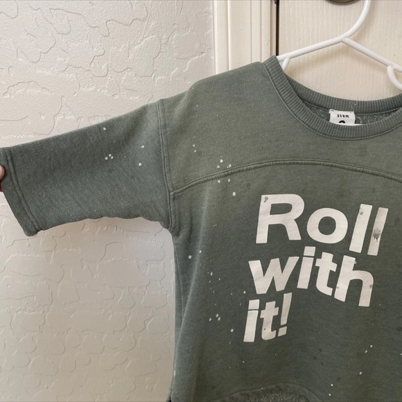 Kids Stem 'Roll with it!' Paint Splatter Sweatshirt - Picture 2 of 4